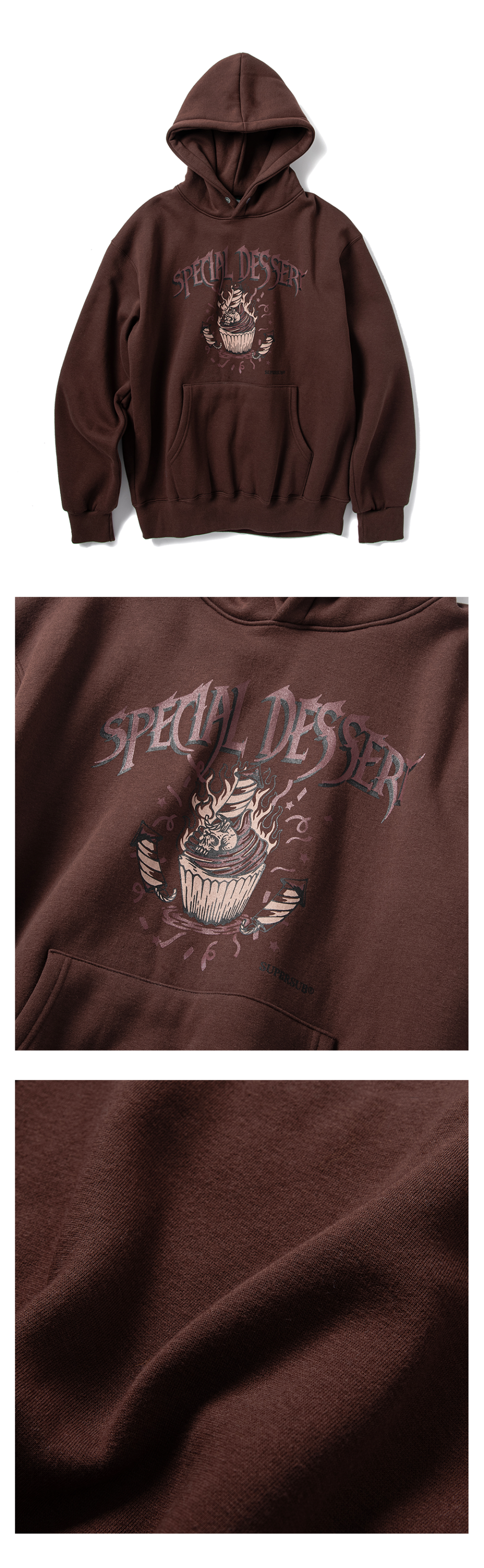 ★SUPERSUB★ Special Dessert Hoodie Brown ERHFARH MUSINSA | SUPERSUB Special Dessert Hoodie - Brown