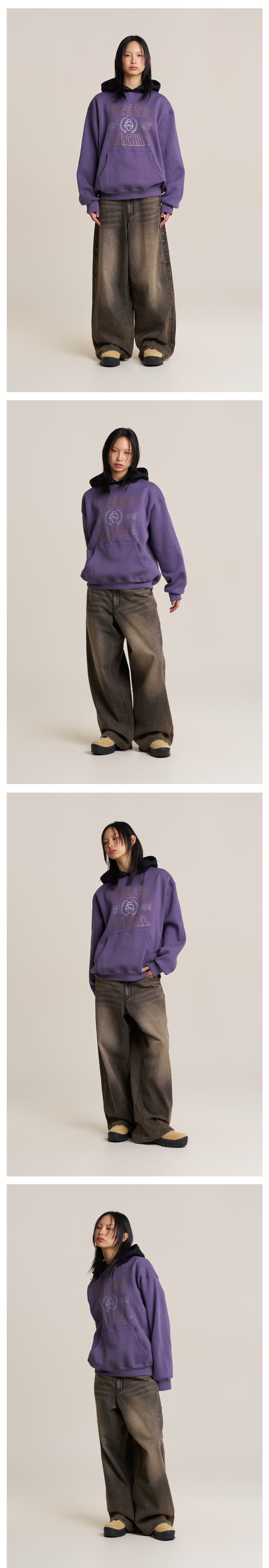 ★SUPERSUB★ Archive Snap Button Hoodie Purple RHAE MUSINSA | SUPERSUB Archive Snap Button Hoodie - Purple