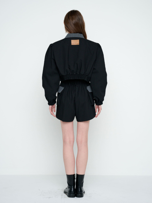 BULD POINTED WOOL JACKET / чёрный