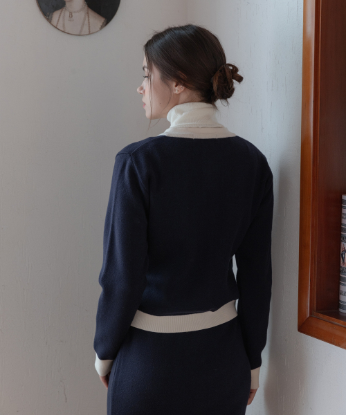 Мягкий трикотажный костюм с полосками Navy