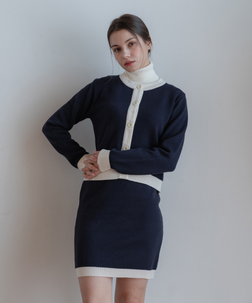 Мягкий трикотажный костюм с полосками Navy