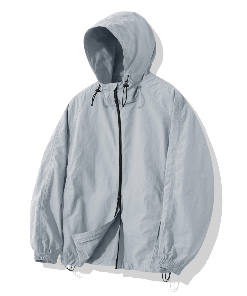 2way Oversize Windbreaker Jacket_Cool серый
