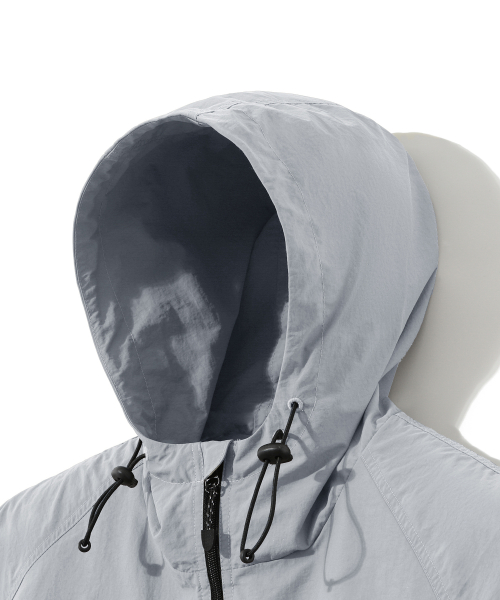 2way Oversize Windbreaker Jacket_Cool серый