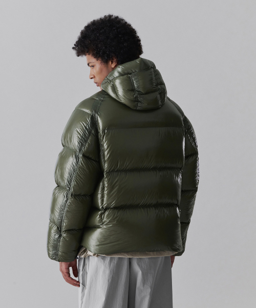 Легкий пуховик-анорак Sheer Ripstop Hooded Down Short Jacket [Khaki]