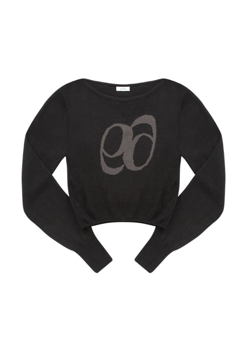 BOAT NECK KNIT / чёрный