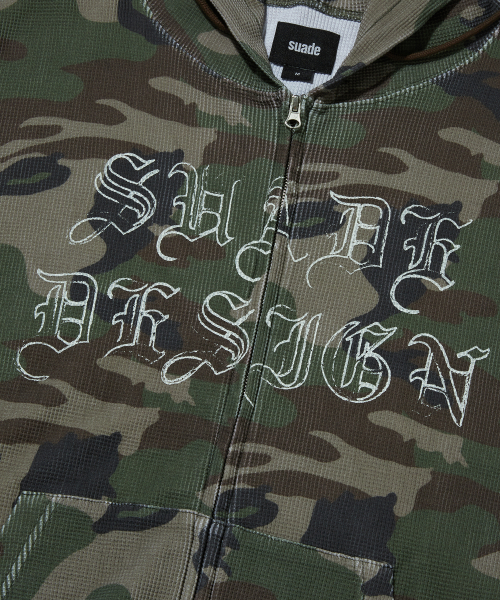 THERMAL CAMO HOOD ZIP UP [CAMO]