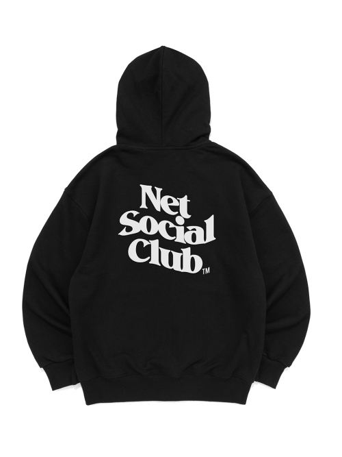 WAVY LOGO HOOD ZIP-UP (чёрный)