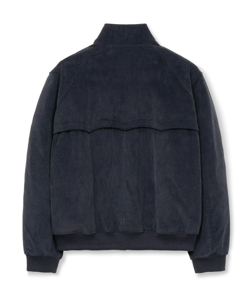 Вельветовый жакет-херрингтон (Navy)
