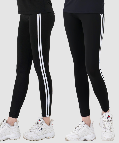 [2PACK] Спортивные леггинсы с двумя полосками AR-301 (2 цвета)