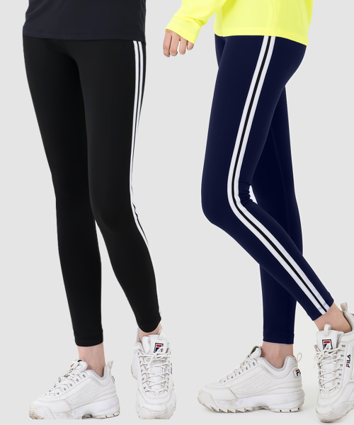 [2PACK] Спортивные леггинсы с двумя полосками AR-301 (2 цвета)