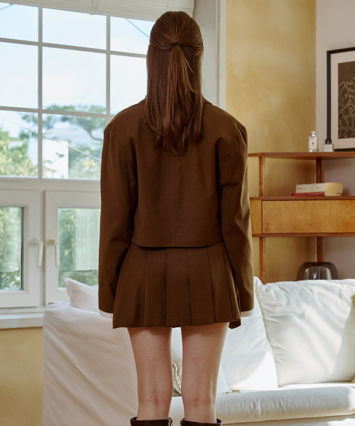 MILD CROP BLAZER / коричневый
