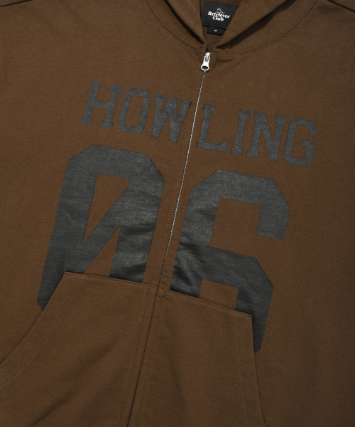 06 HOOD ZIP UP [коричневый]