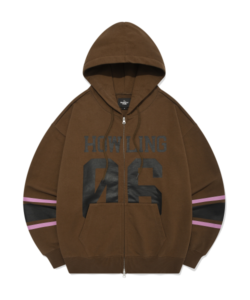 06 HOOD ZIP UP [коричневый]