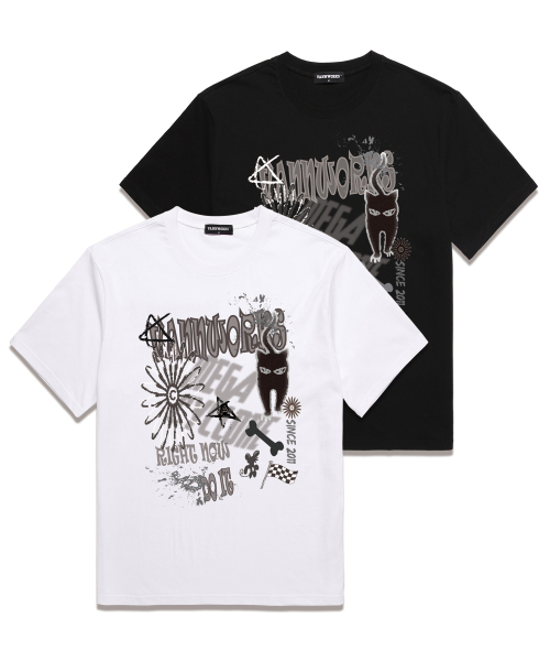 CAT DO IT Overfit Short Sleeve T-Shirt (VS0113) чёрный