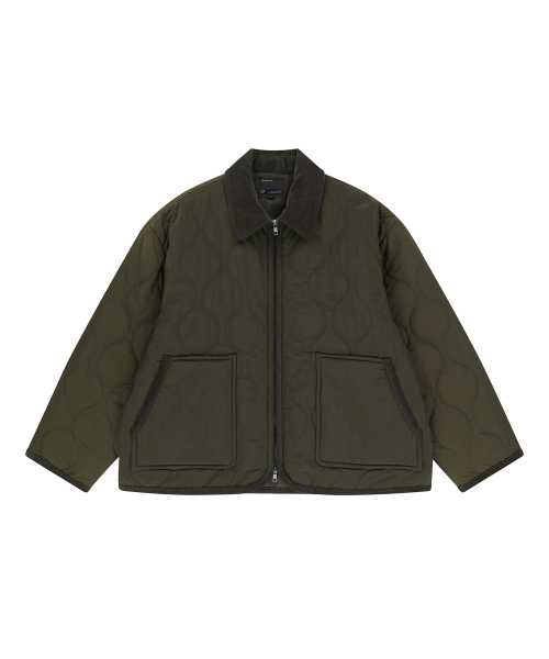 Quilted jacket (оливковый)