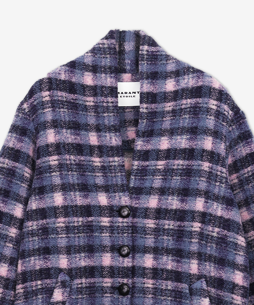 ★Isabel Marant★ Gabrielle Coat Lilac Navy MA0019FBB3D04ELI MUSINSA | ISABEL MARANT Gabrielle Coat - Lilac:Navy