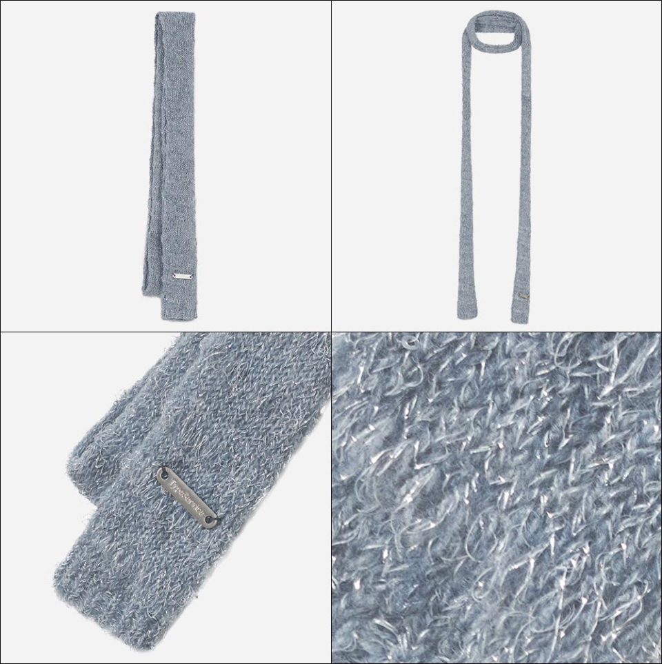 【typeservice】24fw Pailletted Muffler MUSINSA | TYPESERVICE Pailletted Muffler [Blue]