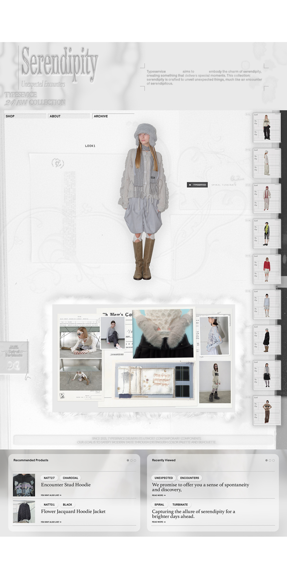 【typeservice】24fw Shirring Lace T-Shirt 타입서비스(TYPESERVICE) Shirring Lace T-Shirt [Ivory