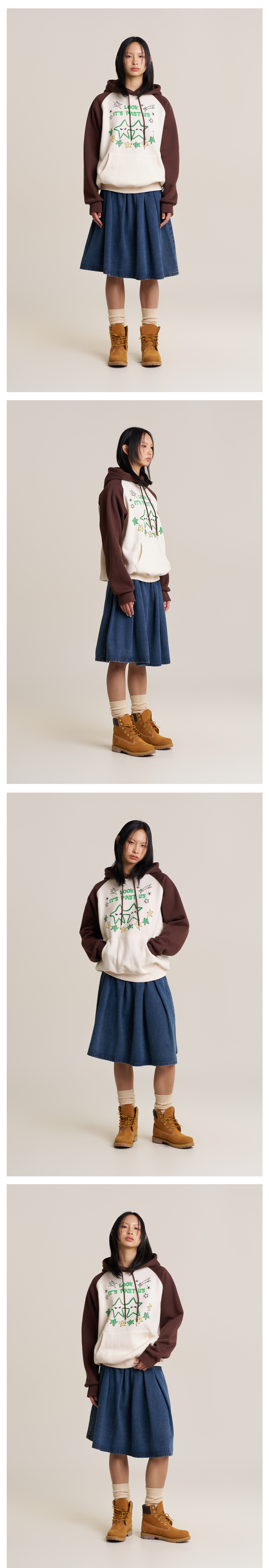 ★SUPERSUB★ Dancing star hoodie CREAMBROWN AWERHAw MUSINSA | SUPERSUB Dancing Star Hoodie - CREAM/BROWN