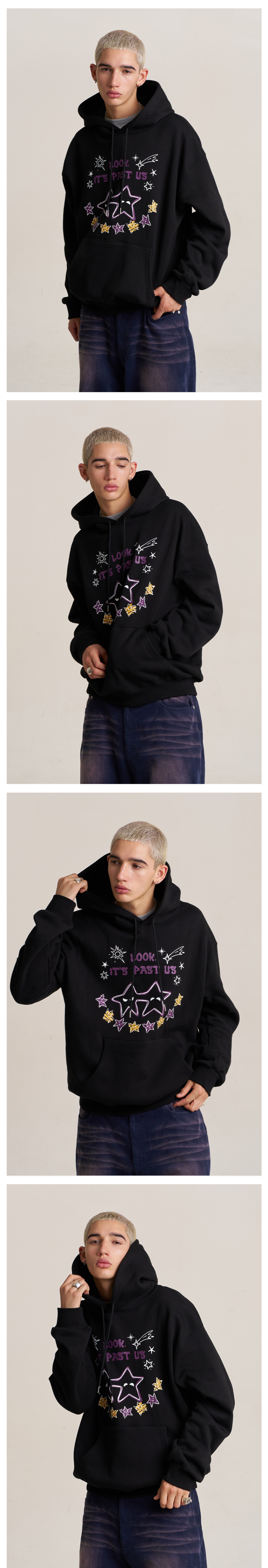 ★SUPERSUB★ Dancing star hoodie BLACK EAZRHWER MUSINSA | SUPERSUB Dancing Star Hoodie - CREAM/BROWN