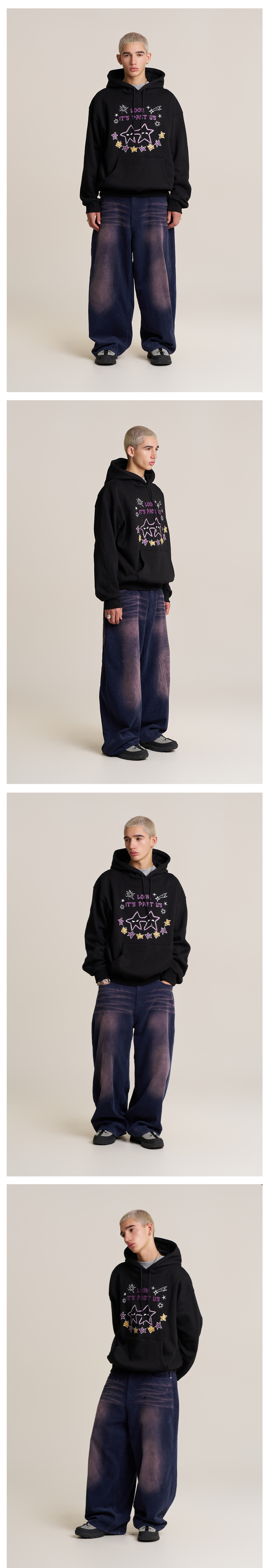 ★SUPERSUB★ Dancing star hoodie BLACK EAZRHWER MUSINSA | SUPERSUB Dancing Star Hoodie - BLACK