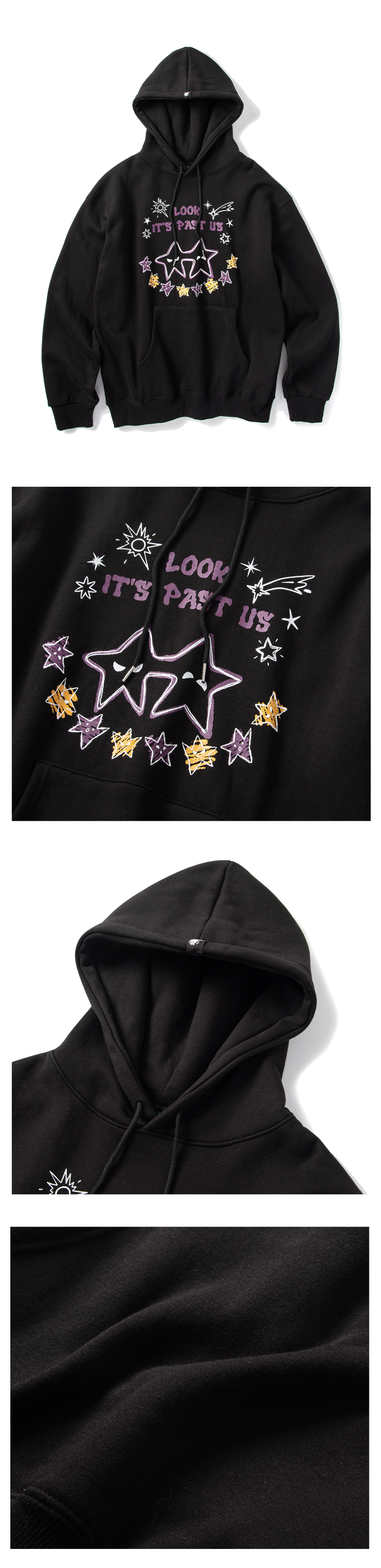 ★SUPERSUB★ Dancing star hoodie BLACK EAZRHWER MUSINSA | SUPERSUB Dancing Star Hoodie - BLACK