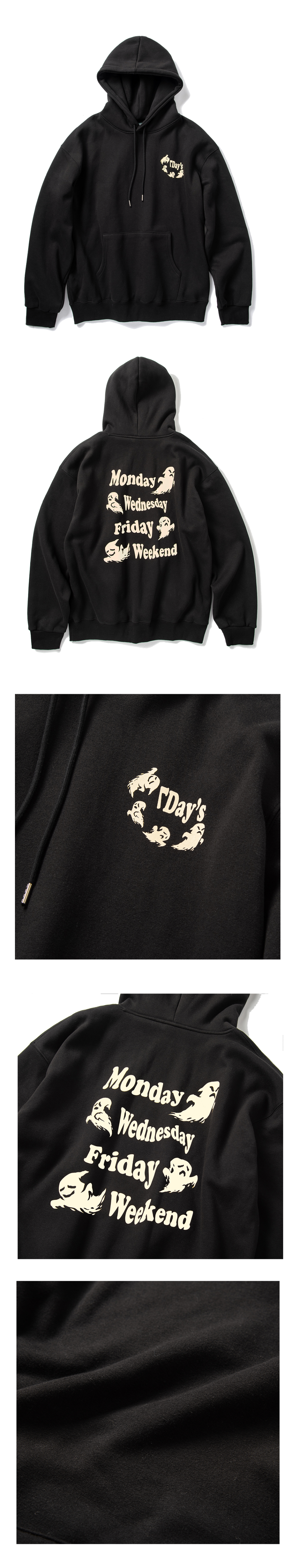 ★SUPERSUB★ Seven Days Hoodie Black NFWOIUEHG MUSINSA | SUPERSUB Seven Days Hoodie - Black