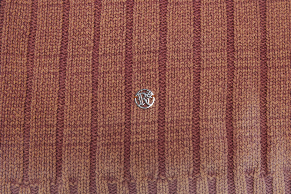○RSSC○ DAMAGE WASHING MIX KNIT ZIP UP (2色) unisex MUSINSA