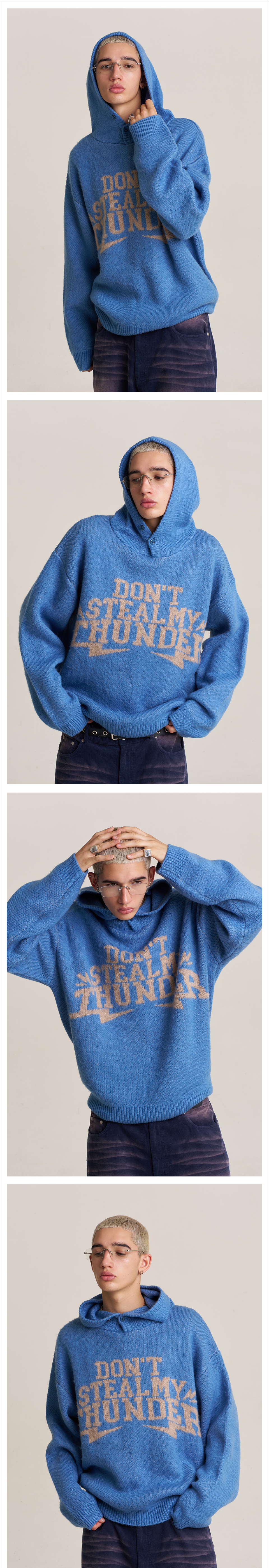 [SUPERSUB] THUNDER BRUSHED KNIT HOODIE /追跡付 MUSINSA | SUPERSUB THUNDER BRUSHED KNIT HOODIE - BLUE