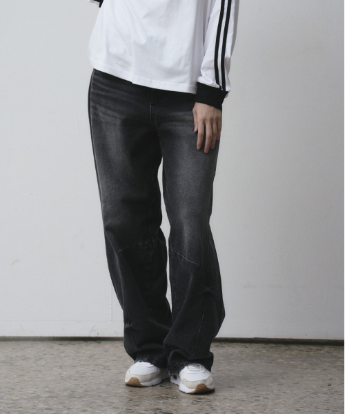 Широкие джинсы Engineered Wide Fit [Black]