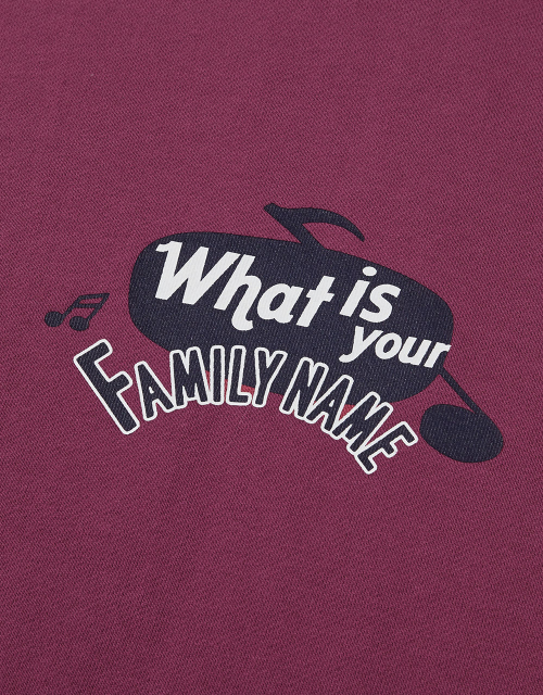 [Mmlg] FAMILY NAME SWEAT (MULBERRY)