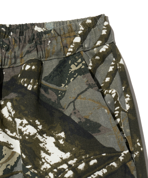 TAG CAMOUFLAGE BANDING PANTS - хаки
