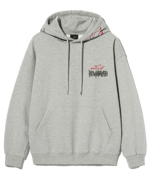 SPREAD IT OUT HOODIE - MELANGE серый