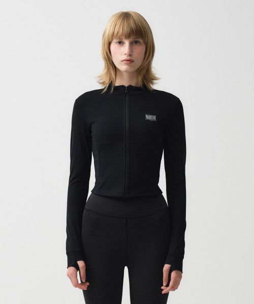 MOUVEMENT W SLIM ZIP-UP JACKET чёрный