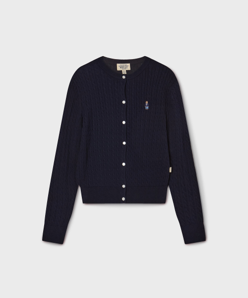 Steve High Gauge Cotton Cable Cardigan / WHCKG2325F