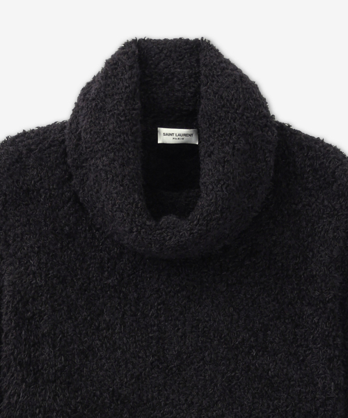 Укороченный свитер с высоким горлом - Black / 802477Y76UX1000