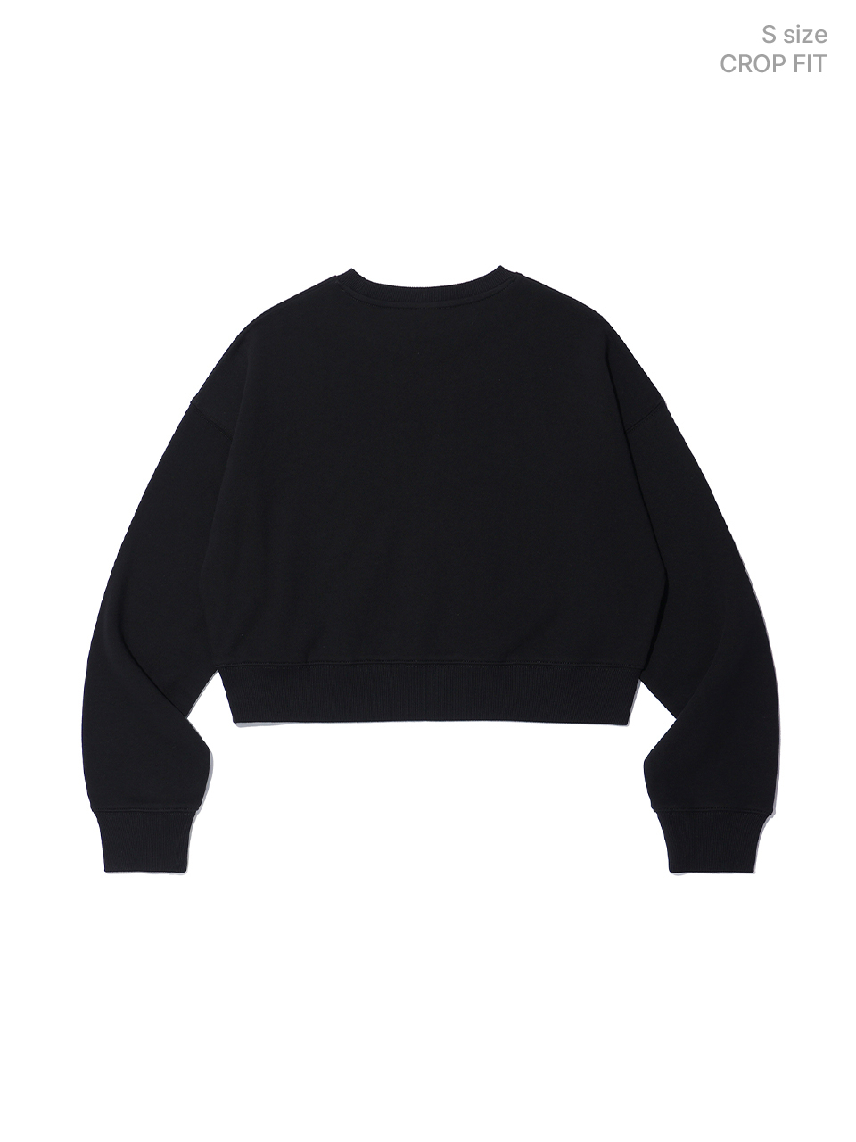 MUSINSA | CRITIC BASIC WORMHOLE SWEATSHIRT BLACK
