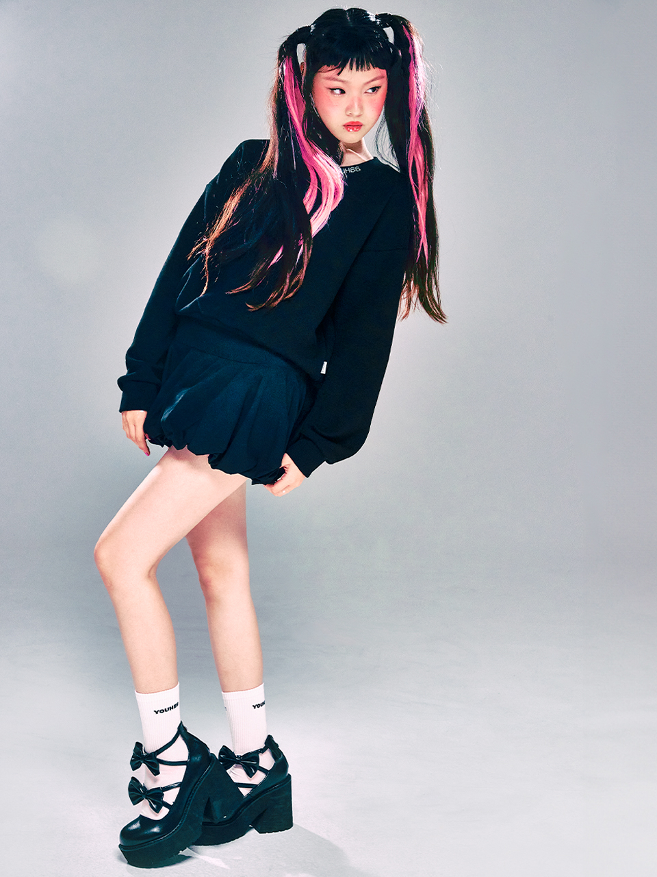 ★24-25FW新作★YOUHEE★TUTU MINI SKIRT BALOON PANTS TUTU MINI SKIRT BALOON PANTS BLACK | youhee - もごつ | もごつ