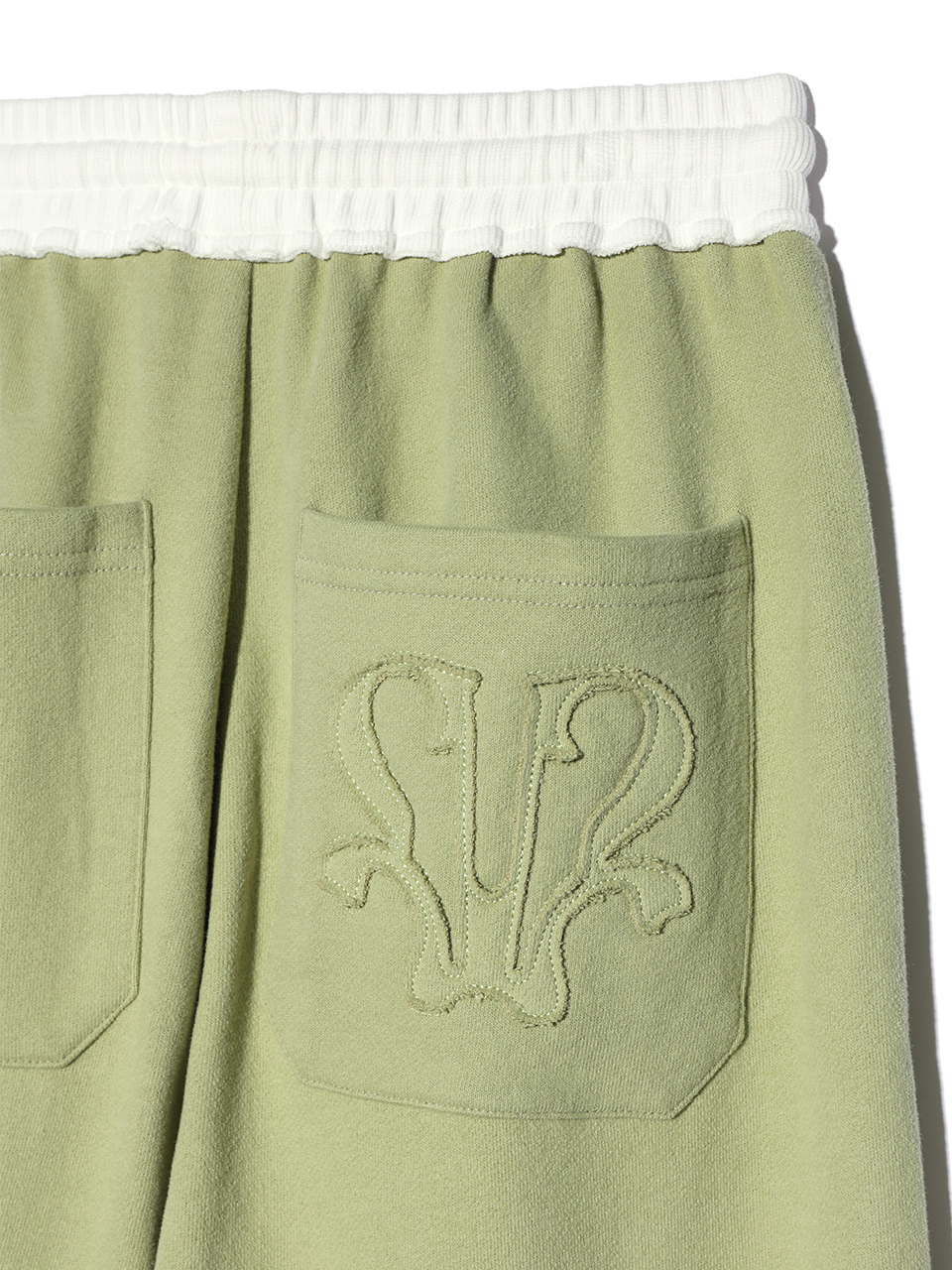 MUSINSA | YOUHEE YOUHEE SYMBOL JERSEY TROUSER GREEN