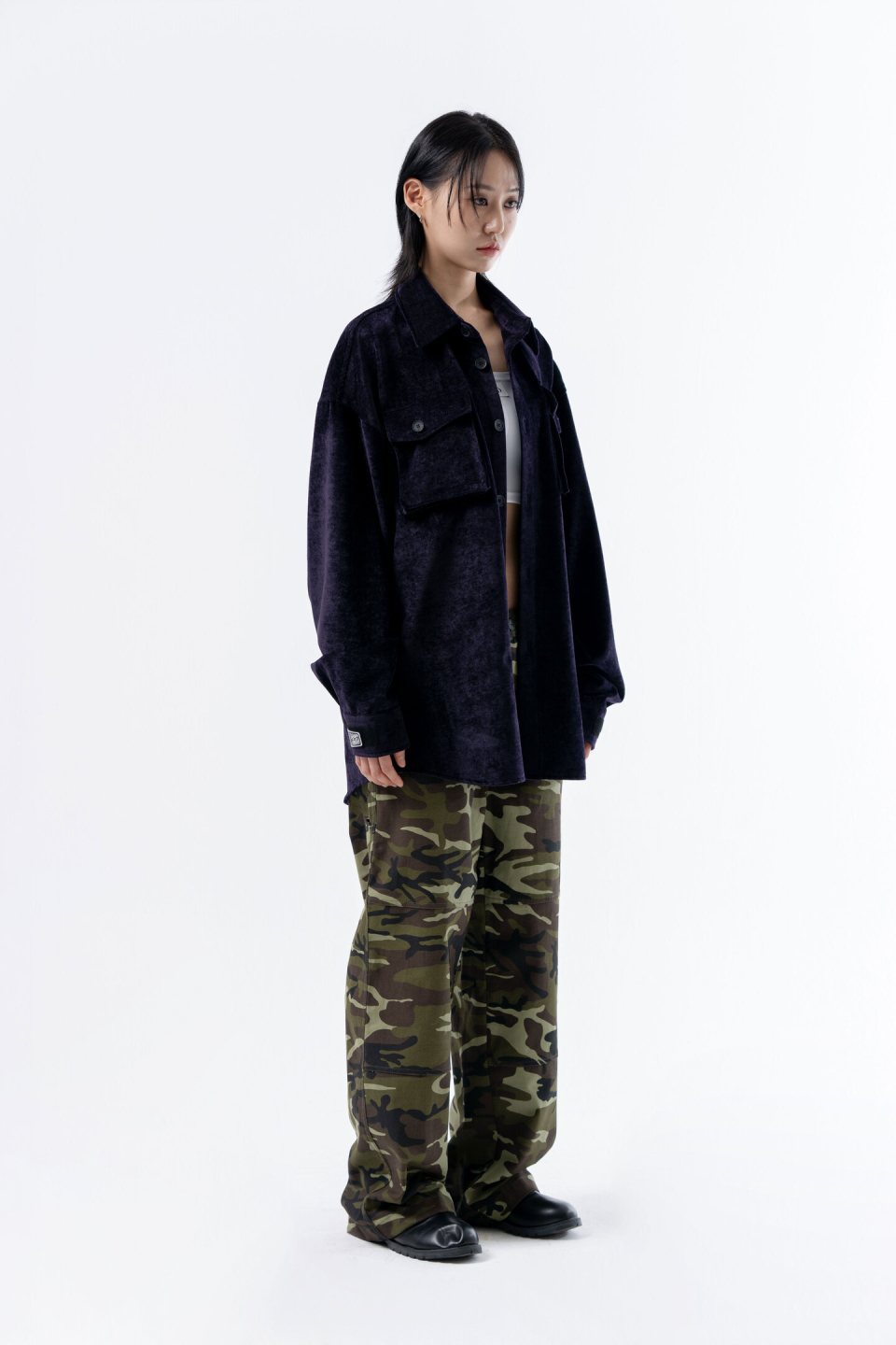덕다이브-벨벳셔츠