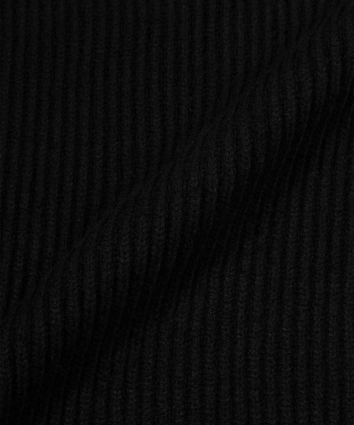 Двухсторонний вязаный кардиган на молнии — Black