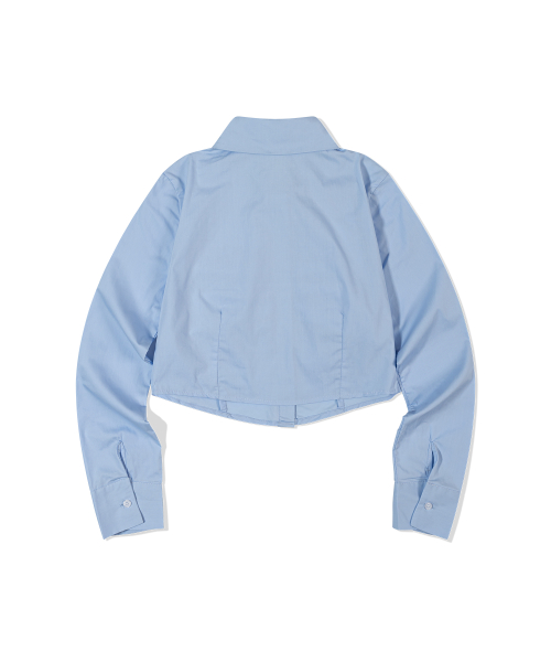 Кроп-рубашка Lucid Wave (SKY BLUE)