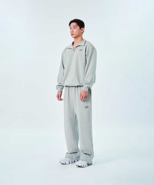 ADCORE HALF ZIP-UP_[Melange Gray]