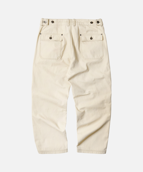 JUNGLE CLOTH DOUBLE KNEE PANTS_ CREAM