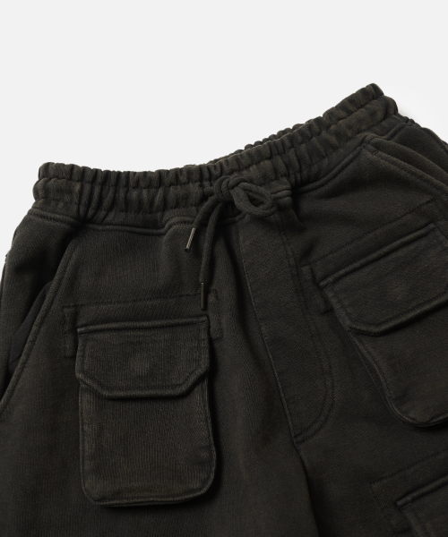 FRENCH PARATROOPER SWEAT PANTS_ BLACK BROWN