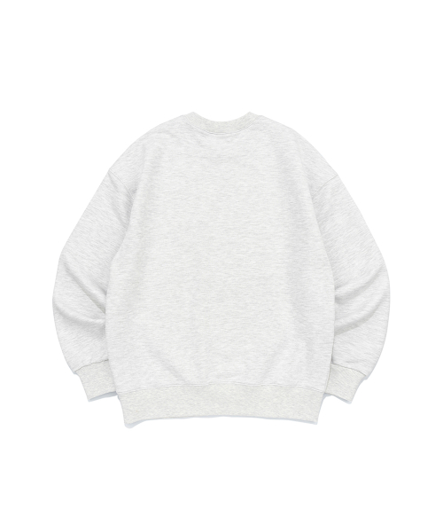 VINT HEART LOGO SWEATSHIRTS(LIGHT MELANGE)