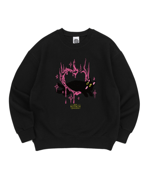 CIRCUS HEART SWEATSHIRTS(BLACK)