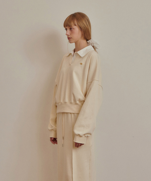 Serto Open Collar Sweatshirt