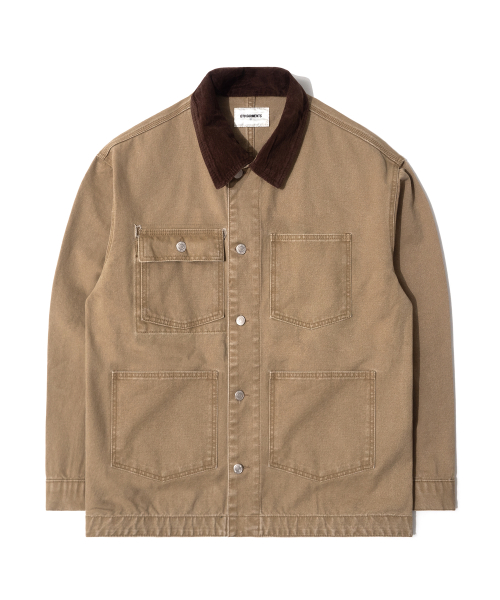 RG Washed Work Chore Jacket(Beige)