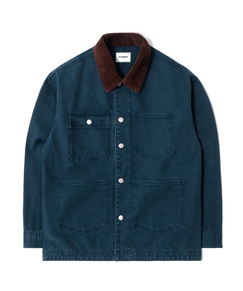 RG Washed Work Chore Jacket(Navy)
